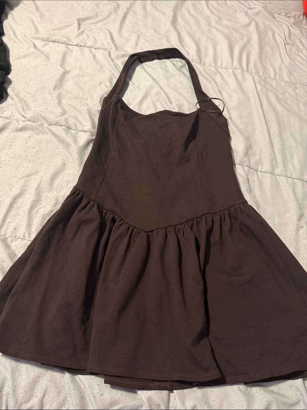 Brown Mini Dress